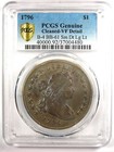 1796 Draped Bust Silver Dollar  1 Small Eagle Coin - Certified Pcgs Vf Detail