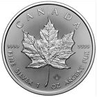Lot Of 50 - 2025 1 Oz Canada 9999 Fine Silver Maple Leaf  5 Coin Bu - In Stock