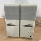 Bose Media Mate Computer Personal Stereo Speakers White Beige Tested Works
