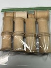 Lot Of 12 Vintage Wooden Sewing Thread Spools Empty Mixed Sizes 1  - 2 