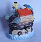 Porcelain Hinged Box  - Noahs Ark