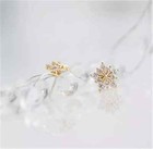 Elegant 925 Sterling Silver Round Earrings Cubic Zirconia Womens Mens Jewelry
