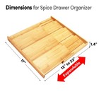 Bamboo Spice Drawer Organizer Need 3 1 Deep Drawer Expandable 4 Tier Rack For