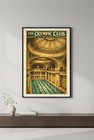         The Olympic Club San Francisco Vintage Decor Poster - 24x36    - 200gsm