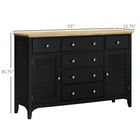 Large Kitchen Sideboard Buffet Cabinet With Storage Drawers Coffee Bar Cabinet