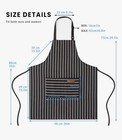 2 Pack Adjustable Bib Apron With 2 Pockets Chef Cooking Kitchen Restaurant Ap   