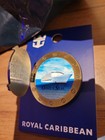 Royal Caribbean Int Oasis Of The Seas Cruise Ship Metal Circle Lapel Pin Open Up