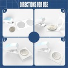50pcs Coin Flips For Quarter 25mm 0 98 Inch Cardboard Holders 2x2 Inch Pockets