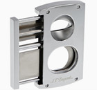 S t  Dupont V-cut   Double Blade Cigar Cutter  Chrome  003418  3418 New In Box