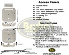 Aluminum Access Panel Door Sheet Metal Modified Late Model Dirt Circle Track