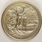 Rare 1910 Argentina Token   Medal Edificio Escolar Saladillo Au Silver On Brass