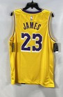 Nike Men s La Lakers Lebron James Swingman Jersey Yellow  23 Dri-fit Xl 52 Nwt