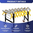 Roller Conveyor 660lbs Heavy Duty Folding Roller Belt Stand 23 6 50 In Length