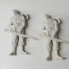 Vintage Marx German Army Plastic Soldiers Lot 24 Figures 11 Poses Wwii Grey