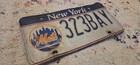 New York Mets Ny State License Plate Baseball Mlb Tag   323 Bay Vanity 90s Y2k