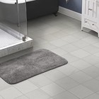 Garland Traditional Nylon Washable Bath Rug  Medium Gray 30 x50  - Soft  Absorbe