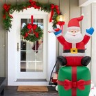 6ft Christmas Inflatable Santa Claus Decorations With Led Lights Outdoor Decor