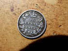 Canada 1901 10c Ten Cent Silver Coin Queen Victoria Very Good  925 Silver O1