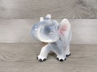 Vintage Mid-century Ceramic Baby Elephant Planter 1950 s 6  L X 5  H X 4  W