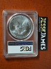 2017  p  Silver Eagle Pcgs Ms70 Struck At Philadelphia Green Label