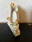Vintage Artisan Flair Inc Teddy Bear Pjs Pajamas 3  Oval Picture Holder