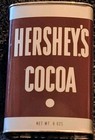 Vintage Empty Hershey s Cocoa Tin Can W  Recipes 8 Oz Collectible Decor Usa Made