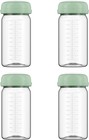 4 Pack - Wide Neck Breastmilk Storage Bottles For Spectra S1 s2 Sg Motif Luna