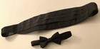 Brooks Brothers Silk Bow Tie   Cummerbund Set Black W  White Specs Sz 33   - 42   