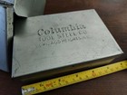 Two 1940-1950 Columbia Tool Steel Co Metal Maxite Bit Box 5x3 5x2 Snap Hinge Lid