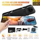 10  Car Mirror Dvr Rear View Camera Full Touch Screen Dash Cam Dual Usa