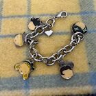 Vintage Gwen Stefani Enameled Harajuku Lovers Charm Bracelet