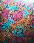 Indian Gypsy Mandala Tapestry Throw Bedspread Queen Decor Hippie Wall Throw 106