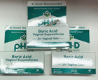 Lot Of 3 Ph-d Feminine Health Boric Vaginal Suppositories 24 Count Exp 08 2026 