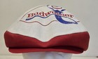Vtg Anheuser-busch Budweiser Rare Htf Newsboy Soccer  Snapback Hat Cap Red White