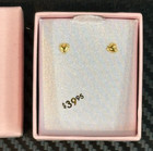 Karat Kids 14 Kt Gold Filigree Heart Earrings  open Box