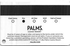 Palms Casino - Las Vegas  Nv - 17th Issue Slot Card  c 2014