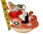 Vintage Jestla Japan Blow Mold Santa Sleigh Christmas Music Box Non-working Rare