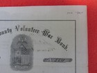1864 Essex County Volunteer War Bond Certificate Lot Di Civil War New York