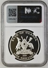 1999 Uganda 1000 Shillings Diana Charles Engagement Silver Ngc Pf 70 Ultra Cameo