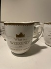 Set Of 6 Downton Abbey 2014 Crest Ceramic Coffee Mugs World Market W  Box New 