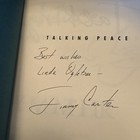 Signed Jimmy Carter President Talking Peace Hardcover Book Hc Dj First Edition 2