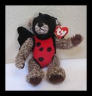 Ty Attic Treasures Bugsy The Ladybug Bear Jointed 9  New