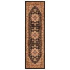 New 8  Runner Oriental Medallion Rug Carpet Traditional Area Oriental Black Gold