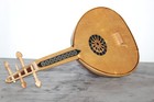 Al Oud  Vintage Moroccan Arabic Wooden Lute Handmade Instrument Decorated