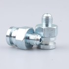 3 8x24 Male To M10x1 0 Female Galvanized Steel M10x1 0 To 3an Male - 2pcs