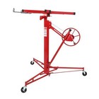 11 Ft Drywall Rolling Lifter Panel Hoist Jack Lifter W lockable Wheels Steel Red