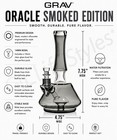 Grav   Oracle Water Pipe  Short  Sleek  And Royally Elegant  Shadow Collection 