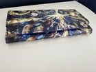 Bbc Official Doctor Who Wallet Tardis Tri-fold Blue Time Travel Excellent Cond