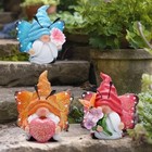  3pcs Spring Butterfly Gnomes Decorations Butterfly Elves Multicolor-3