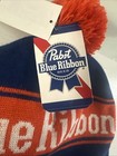 New Pabst Blue Ribbon Beer Beanie Winter Knit Hat Cap Pbr